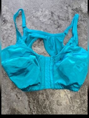 Comfort Choice Wireless Blue Hook Wye Closure Bra Size 40 DDD